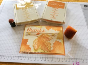 Give Thanks Card supplies