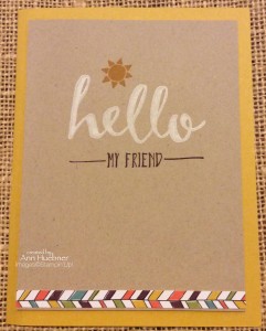 Hello card 2016