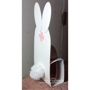 Bunny hand sanitizer tail view