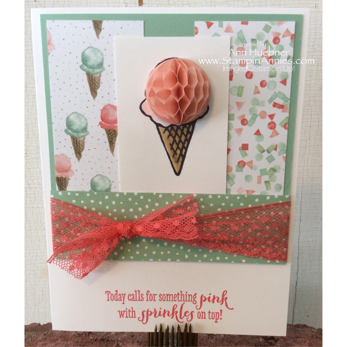 Ice Cream Cone Card 2016