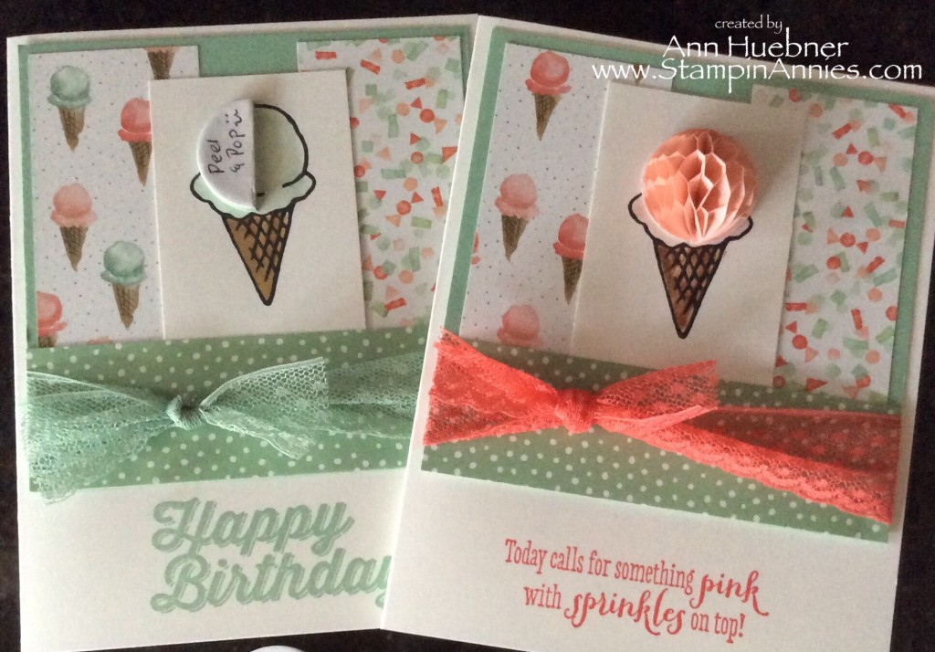 Ice Cream Cone Card 2016