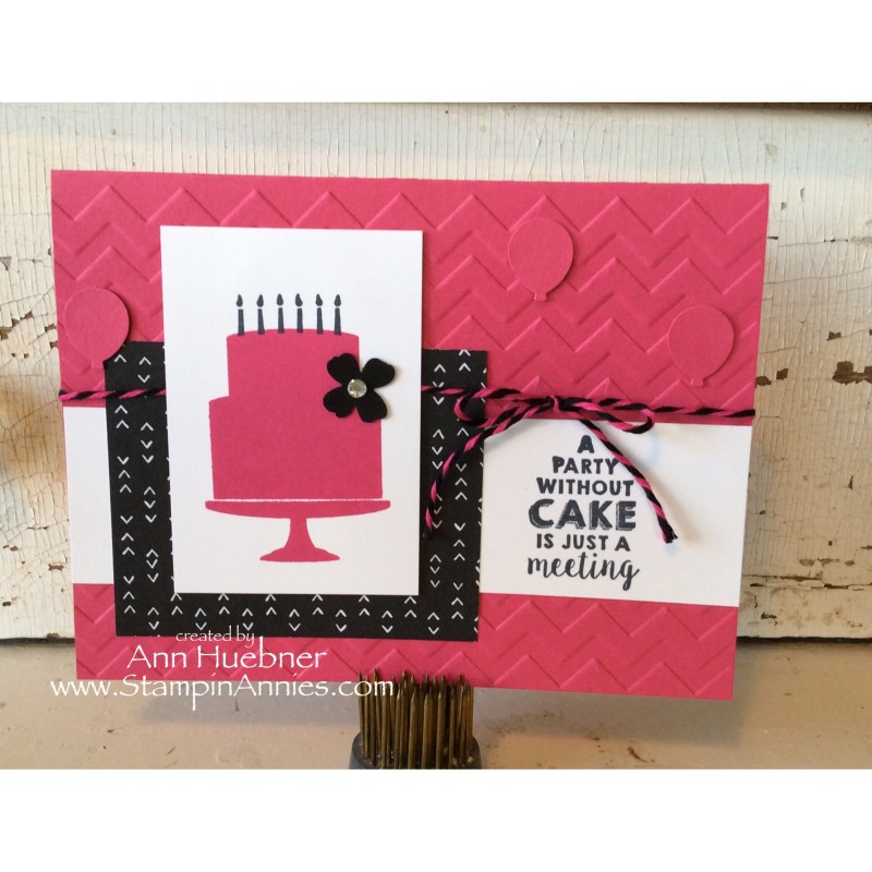 Party Wishes Card 2016 - Chevron