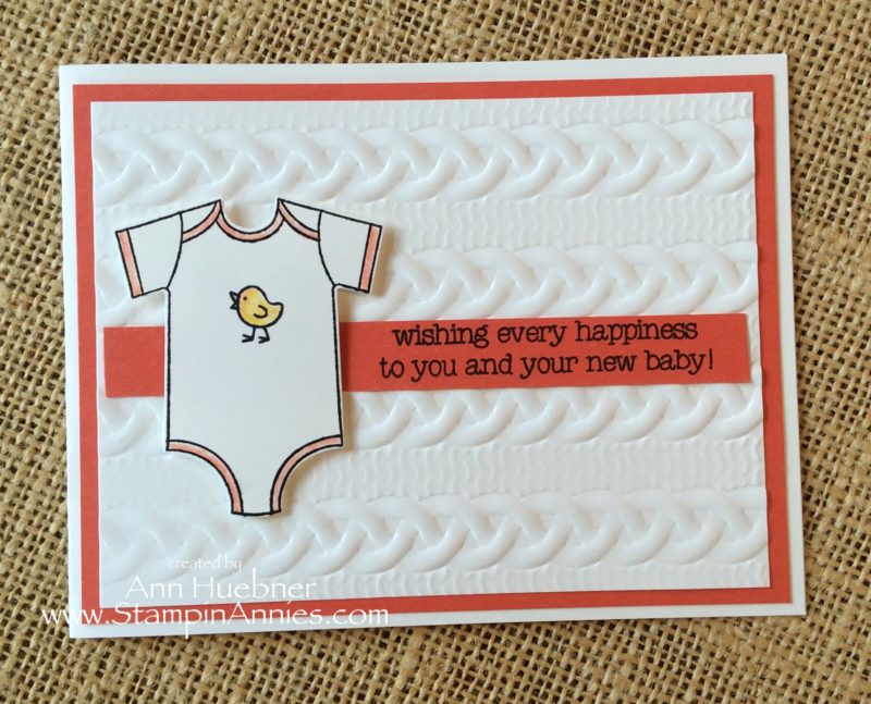 Cable Knit Baby Girl Card