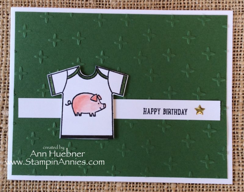 Little Piggy t-shirt Card
