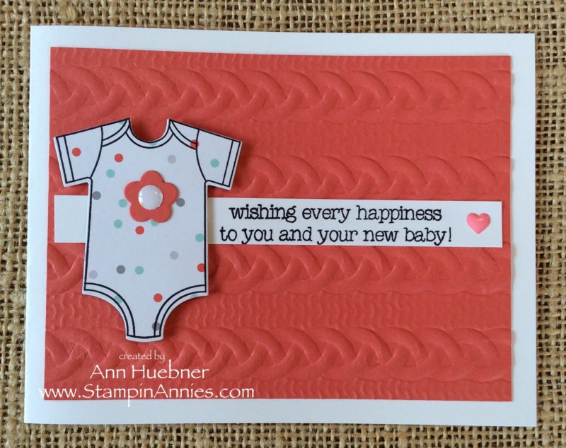 Cable Knit - baby girl Card