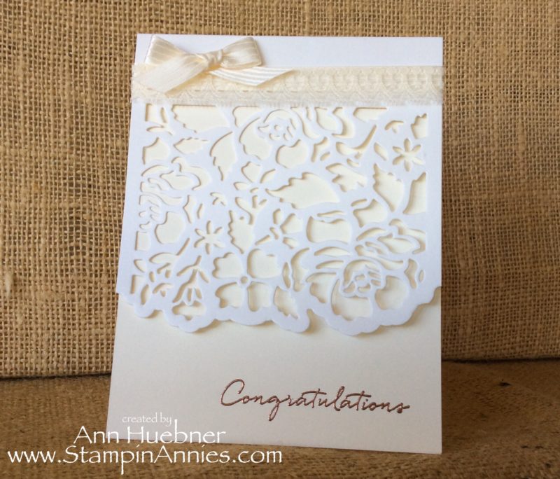 Floral Framelits Wedding Card