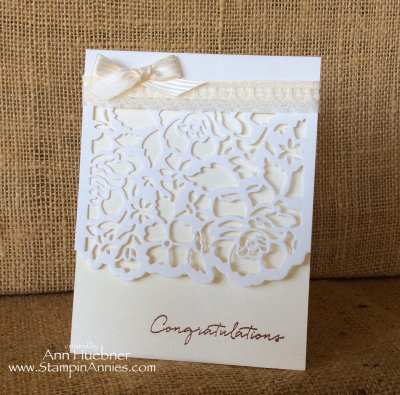 Wedding Card with Floral Framelits
