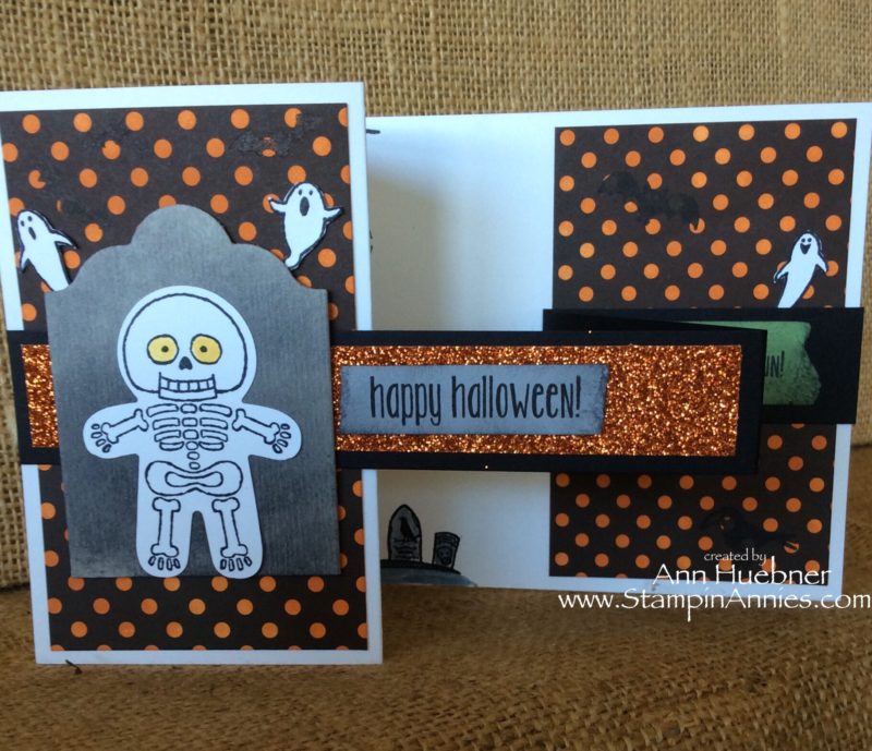 Skeleton Cookie Cutter Card with dots