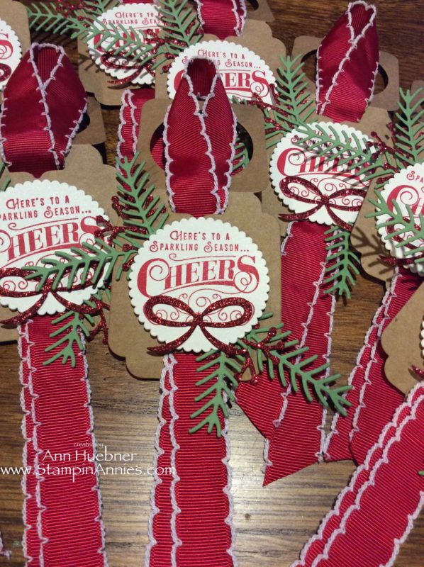 Christmas Bottle Tag - Cheerful Tags 2016