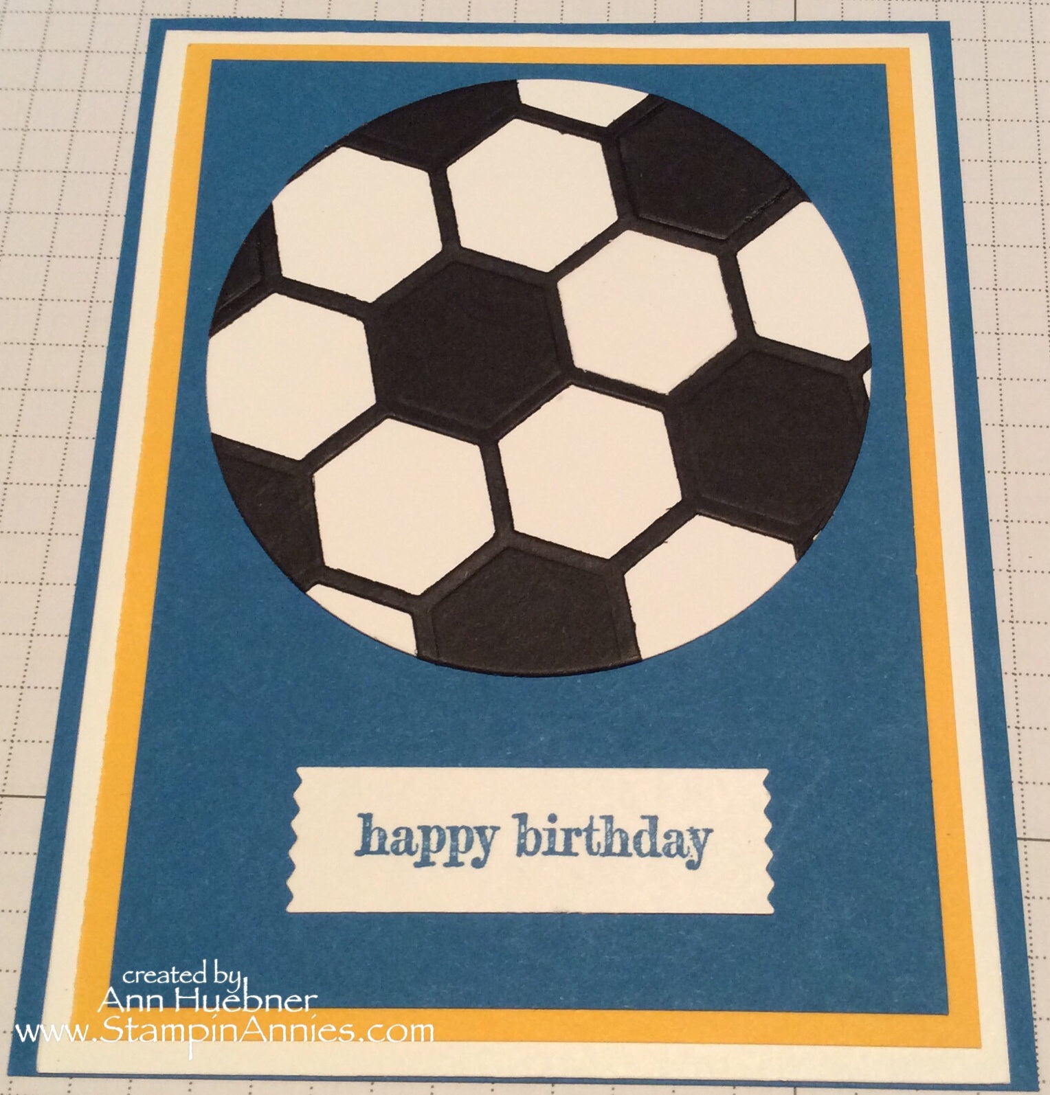 Learn how to make a Soccer Ball for your Soccer Card